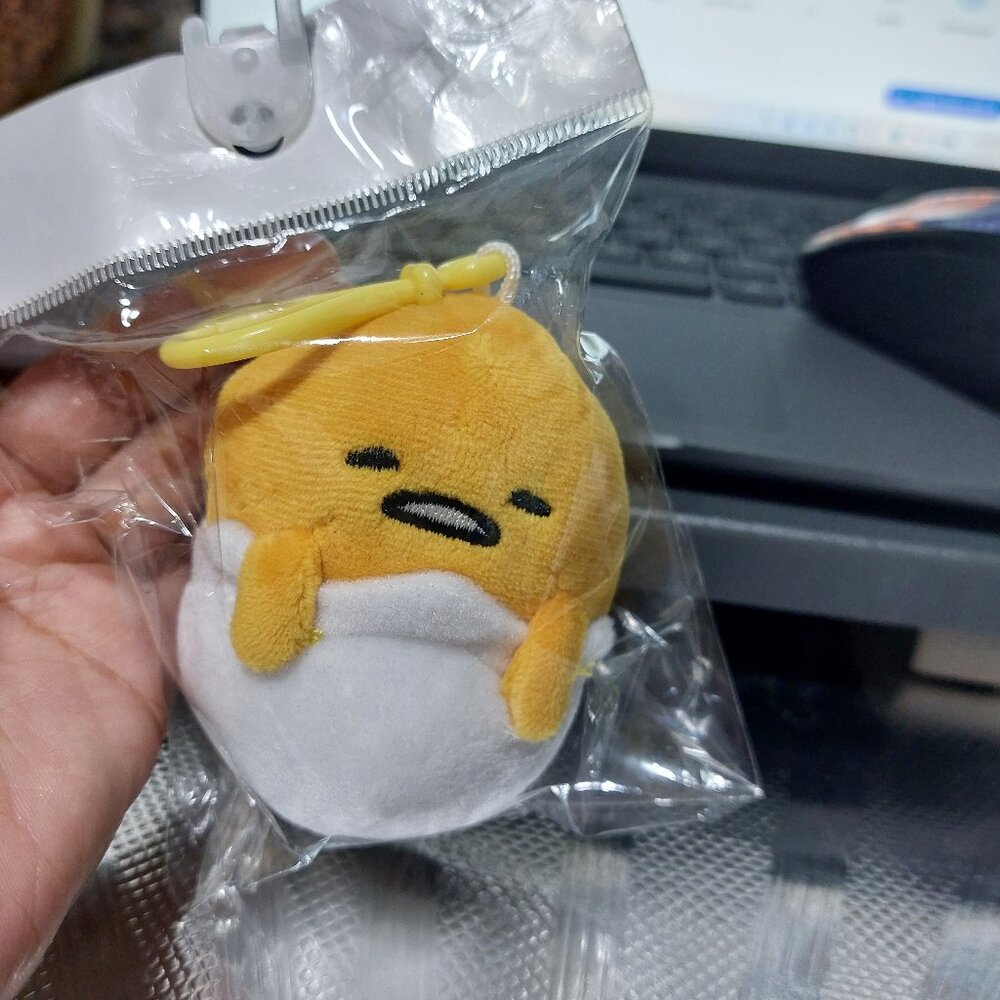 Bullsitoy Gudetama The Lazy Egg Mini Plush Bag Charm Keyring Keychain Charm